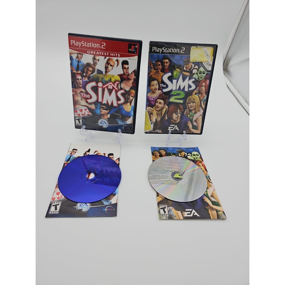 The Sims + The Sims 2 Lot - (Sony PlayStation 2) Tested
